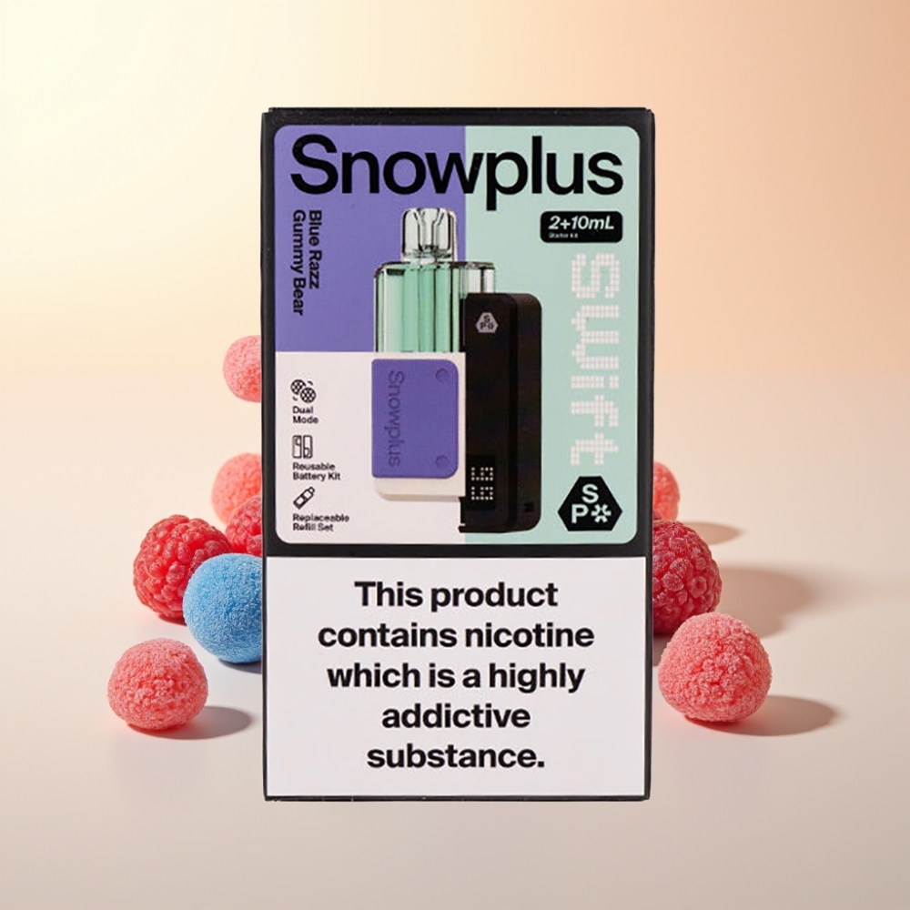 Snowplus Swift 5000 Puffs Prefilled Pod Kit Blauwe Framboos Gummybeer (1000 mAh, 2+10 ml)