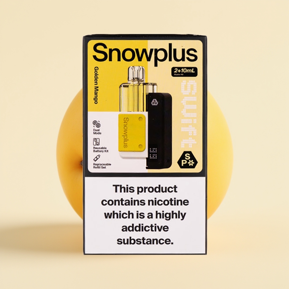 Snowplus Swift 5000 Puffs Prefilled Pod Kit Gouden Mango 43x81x25 mm