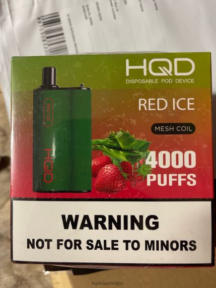 HQD BOX 4000 trekjes | Best HQD Flavors RX24V106 rood ijs