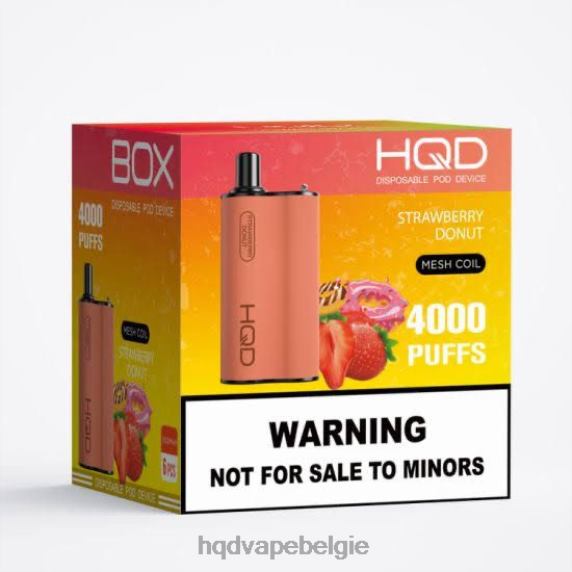 HQD BOX 4000 trekjes | HQD Shop RX24V118 aardbei donut