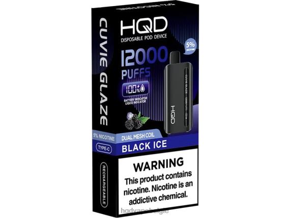 HQD CUVIE GLAZE wegwerpdamp 12000 | HQD Antwerpen RX24V134 zwart ijs