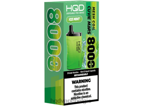 HQD CUVIE MARS wegwerpbaar | HQD Vape België RX24V201 ijs munt