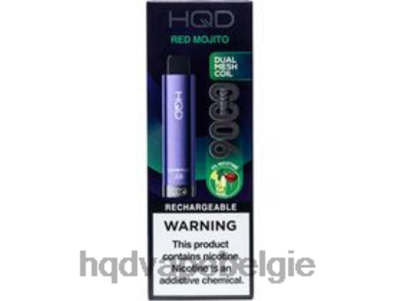 HQD CUVIE PLUS 2.0 wegwerpbaar | HQD Vapes RX24V247 rode mojito