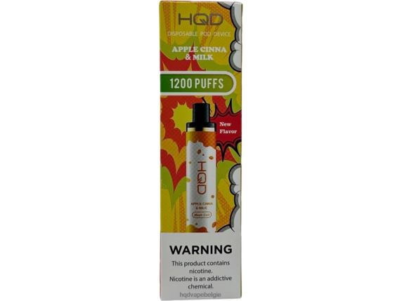 HQD CUVIE PLUS wegwerpbaar | Best HQD Flavors RX24V126 appelcinna en melk