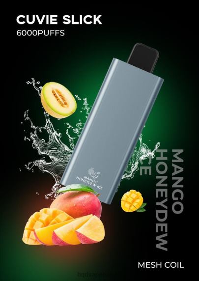 HQD CUVIE SLICK 6000 trekjes | HQD Antwerpen RX24V34 gladde mangohoningdauw