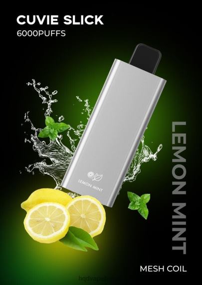 HQD CUVIE SLICK 6000 trekjes | HQD Flavors Vape RX24V35 zachte citroenmunt