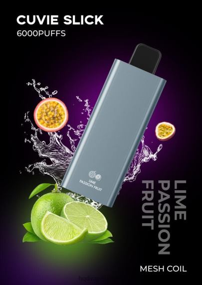 HQD CUVIE SLICK 6000 trekjes | HQD Vape Store RX24V29 gladde citroen-passievrucht