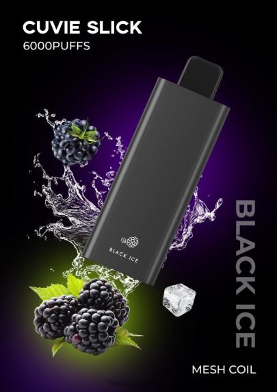 HQD CUVIE SLICK 6000 trekjes | HQD Vape Store RX24V39 glad zwart ijs
