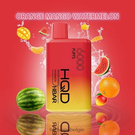 HQD HBAR 6000 trekjes | HQD Antwerpen RX24V54 oranje mango-watermeloen