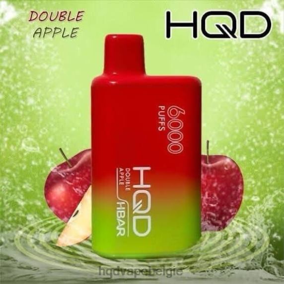 HQD HBAR 6000 trekjes | HQD Vape Store RX24V49 dubbele appel