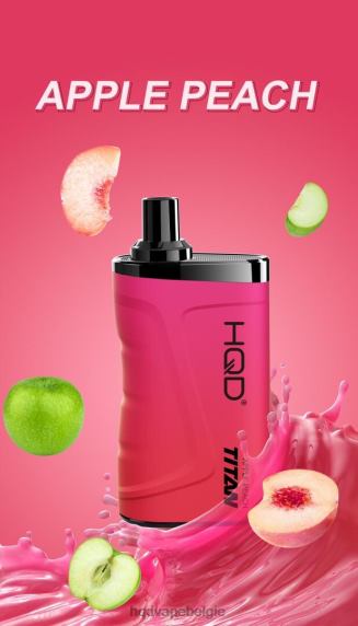 HQD TITAN 7000 trekjes | HQD Vape Belgium RX24V12 appel perzik